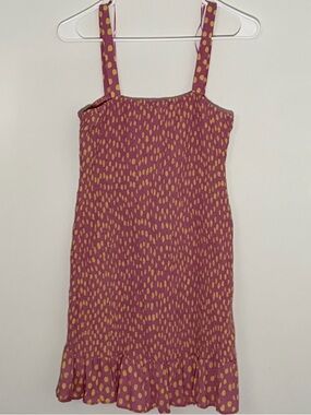 Zara Pink Dress with Yellow Spot Print